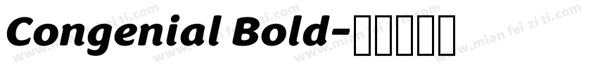 Congenial Bold字体转换
